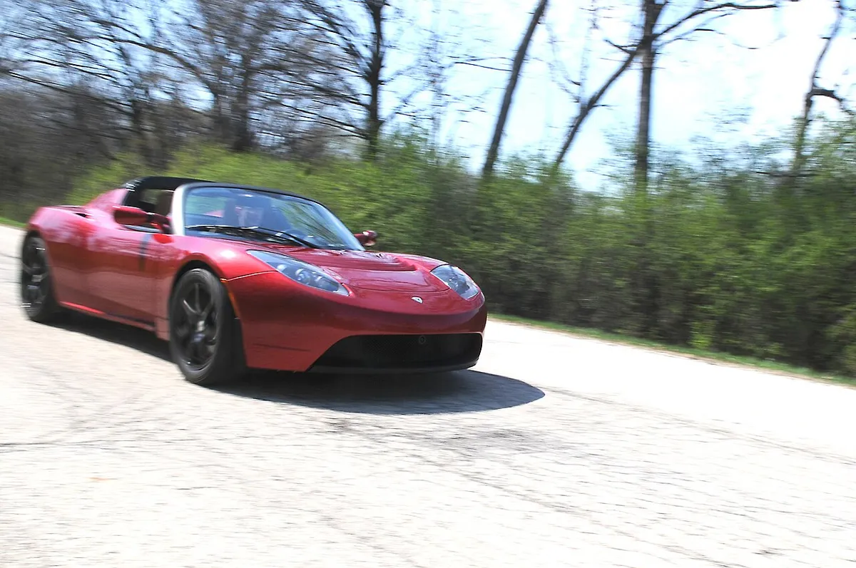 Essai d'une Tesla Roadster électrique au laboratoire national d'Argonne